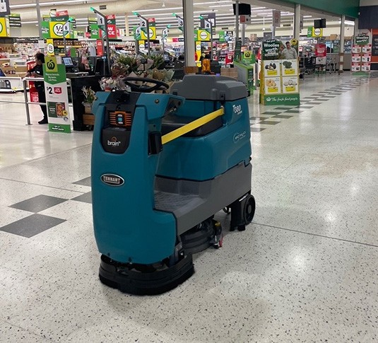 T380AMR Robotic Floor Scrubber at Rosemeadow Marketplace T380AMR Robotic Floor Scrubber at Rosemeadow Marketplace