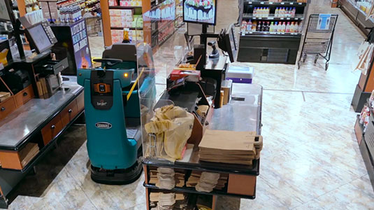 tennant automated robotic floor scrubber cleaning supermarket tennant automated robotic floor scrubber cleaning supermarket