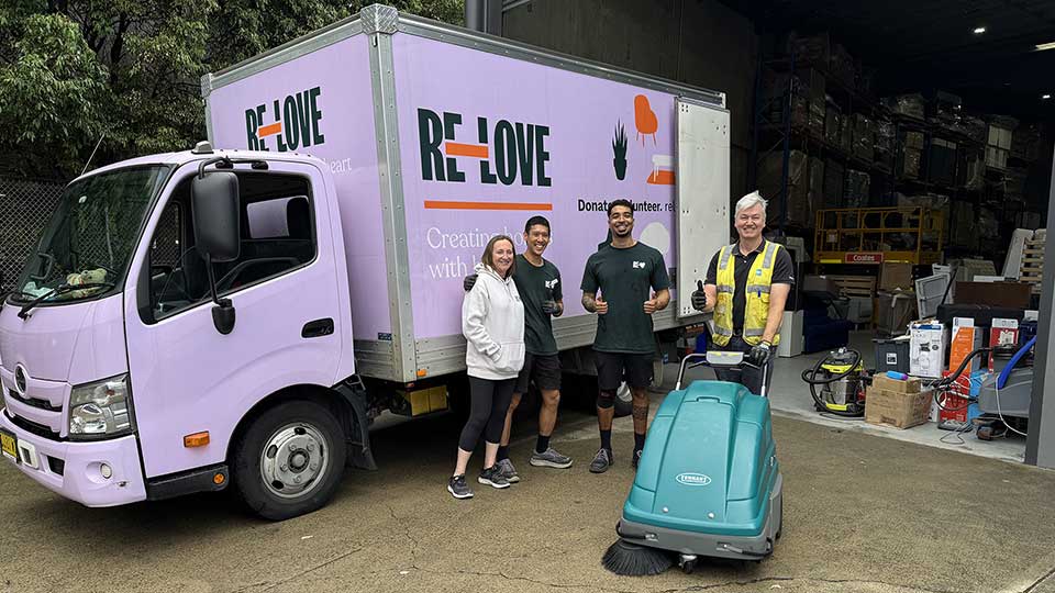 S7 Walk Behind Sweeper with the ReLove Team S7 Walk Behind Sweeper with the ReLove Team