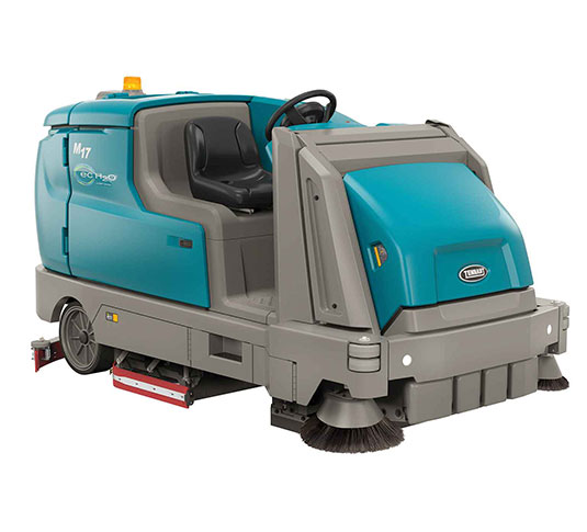 Tennant M17 Battery-Powered Rider Sweeper-Scrubber Tennant M17 Battery-Powered Rider Sweeper-Scrubber
