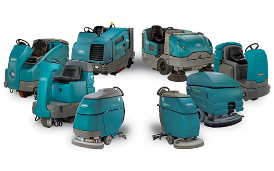 Tennant fleet of floor cleaning machines Tennant fleet of floor cleaning machines